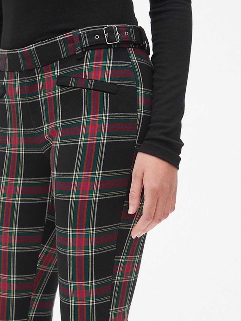 GAP Tartan Plaid Skinny Ankle Pant